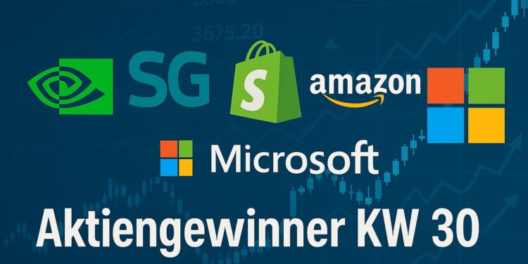 Gewinner-Aktien der Woche KW 30: Das sind die Top 5 aus S&P 500, Nasdaq, Dow Jones & DAX 1 Gewinner-Aktien der Woche KW 30: Das sind die Top 5 aus S&P 500, Nasdaq, Dow Jones & DAX